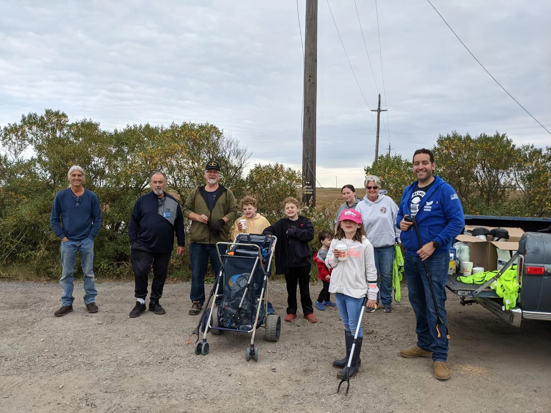 Volunteers at a Little Egg Harbor community cleanup