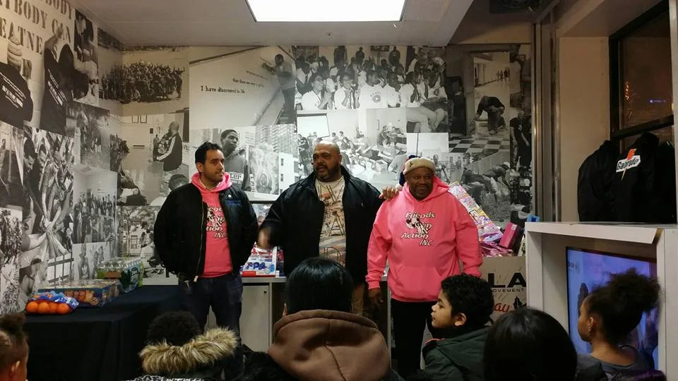 Volunteers distributing Christmas toys in Atlantic City